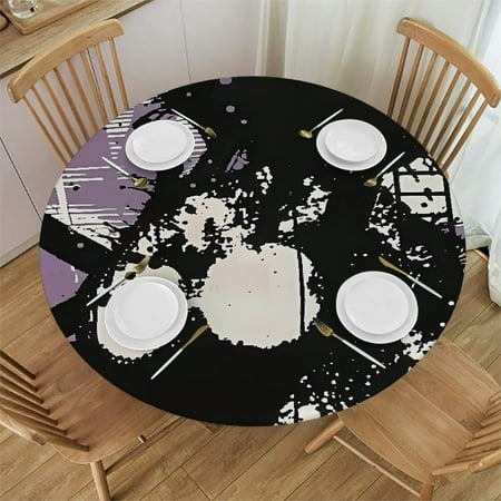 Palnkart Round Table Cover Stain Resistant and Washable for Indoor Outdoor Tablecloth Kitchen Dining Wedding Parties with Elastic Edge 100% Polyester Fiber 46-50
Palnkart Round Table Cover Stain Resistant and Washable for Indoor Outdoor Tablecloth Kitchen Dining Wedding Parties with Elastic Edge 100% Polyester Fiber 46-50