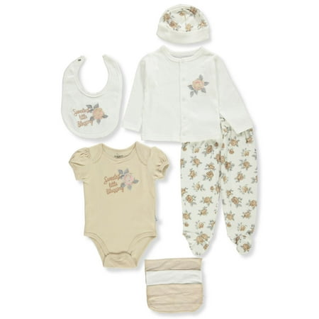 Duck Duck Goose Baby Boys 9-Piece Layette Set - natural 3 - 6 months (Newborn)