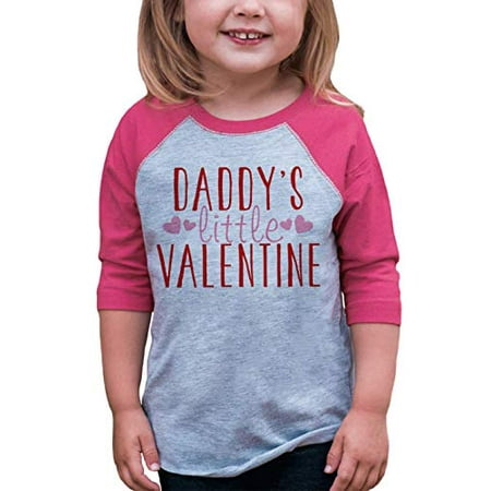 7 ate 9 Apparel Girl s Daddy s Little Valentine Toddler Vintage Baseball Tee Pink and Grey
7 ate 9 Apparel Girl s Daddy s Little Valentine Toddler Vintage Baseball Tee Pink and Grey