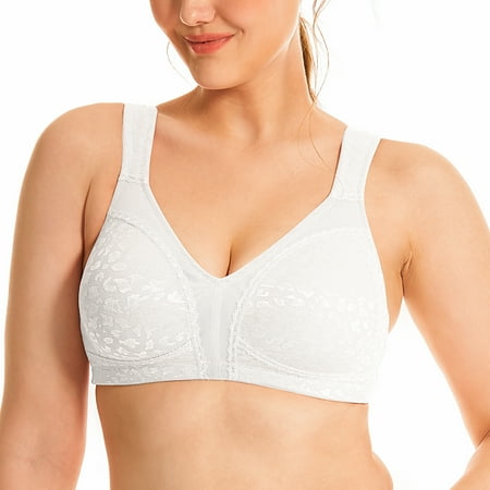 Deyllo Women s Wirefree Non Padded Plus Size Full Coverage Minimizer Bra White 38DD
Deyllo Women s Wirefree Non Padded Plus Size Full Coverage Minimizer Bra White 38DD