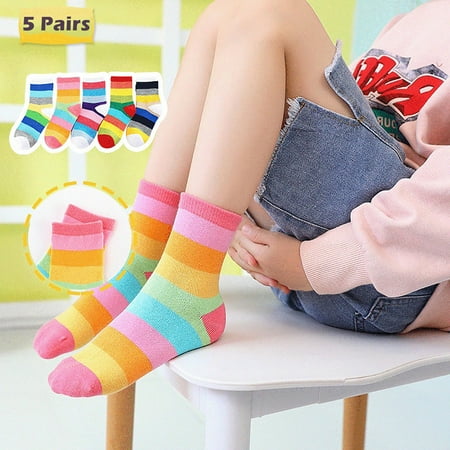 Zedker 5Pair Kids Socks Cute Print Children Middle Tube Socks Breathability Warm Socks Clearance
Zedker 5Pair Kids Socks Cute Print Children Middle Tube Socks Breathability Warm Socks Clearance