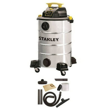Stanley 12-Gallon Stainless Steel Wet\/Dry Vacuum
