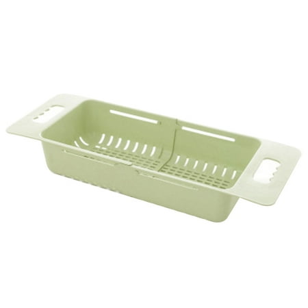 Collapsible Plastic Colander Fruits Drain Basket Adjustable Strainer over the Sink for Kitchen (Green)
Collapsible Plastic Colander Fruits Drain Basket Adjustable Strainer over the Sink for Kitchen (Green)