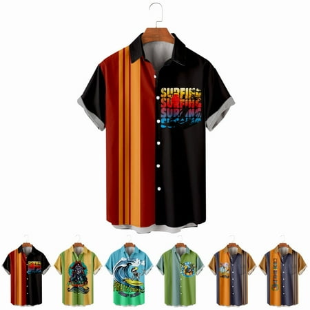 LANLIN Hawaiian Men s Button Up Shirt & Top with Breast Pocket Lightweight Clothing Plus Size Men
LANLIN Hawaiian Men s Button Up Shirt & Top with Breast Pocket Lightweight Clothing Plus Size Men
