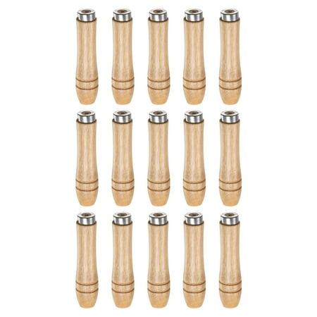 Uxcell 15pcs Wooden File Handle 3.54 Inch Round Hole Ergonomic Handles with Metal Collar for 4 - 6 Metal Files
Uxcell 15pcs Wooden File Handle 3.54 Inch Round Hole Ergonomic Handles with Metal Collar for 4 - 6 Metal Files