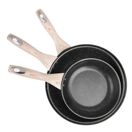 Frying Pan Set Nonstick Skillet Made of Thick 410 Stainless Steel with Induction Compatible Bottom and Ergonomic Heat Resistant Bakelite Handle 8 Inches 10.2 Inches and 12 Inches
Frying Pan Set Nonstick Skillet Made of Thick 410 Stainless Steel with Induction Compatible Bottom and Ergonomic Heat Resistant Bakelite Handle 8 Inches 10.2 Inches and 12 Inches