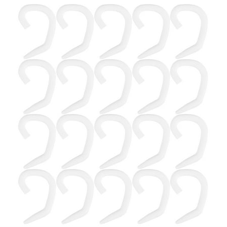 NUOLUX 20PCS Mask Hanging Earhooks Silicone Protective Earhooks Mask Accessories Mask Hooks (White)