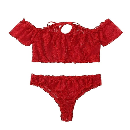 adviicd Present Lingerie Womens Outfits Lace Off Shoulder Short Sleeve Two Piece Sexy Sleepwear Underwear
adviicd Present Lingerie Womens Outfits Lace Off Shoulder Short Sleeve Two Piece Sexy Sleepwear Underwear