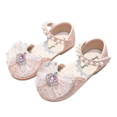 PINGCHZERY Little&Big Girls Glitter Sandal Toddler Sliders Shoes Girls Pearl Leather Sandals
PINGCHZERY Little&Big Girls Glitter Sandal Toddler Sliders Shoes Girls Pearl Leather Sandals