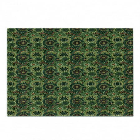 Mandala Cutting Board Overlapping Retro Antique Round Flowers Native Culture Decorative Tempered Glass Cutting and Serving Board Small Size Pale Green Dark Green by Ambesonne
Mandala Cutting Board Overlapping Retro Antique Round Flowers Native Culture Decorative Tempered Glass Cutting and Serving Board Small Size Pale Green Dark Green by Ambesonne