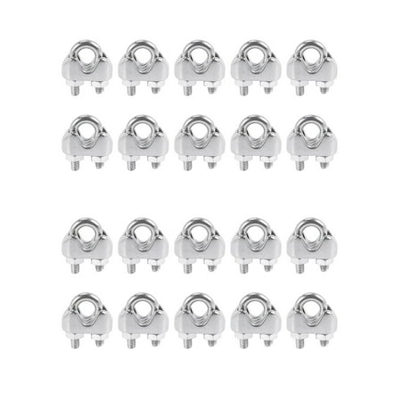 M4 5/32 Inch 304 Stainless Steel U-Shape Bolt Saddle Clamps Cable Wire Rope Clips 20PCS
M4 5/32 Inch 304 Stainless Steel U-Shape Bolt Saddle Clamps Cable Wire Rope Clips 20PCS