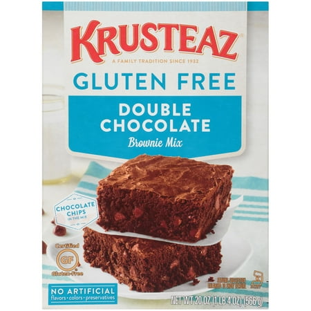 Krusteaz Gluten Free Double Chocolate Brownie Mix, 20 oz Box