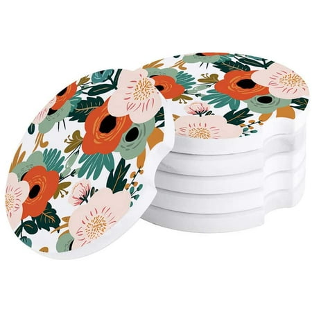 KXMDXA Flower and Nature Plant Pattern Set of 4 Car Coaster for Drinks Absorbent Ceramic Stone Coasters Cup Mat with Cork Base for Home Kitchen Room Coffee Table Bar Decor
KXMDXA Flower and Nature Plant Pattern Set of 4 Car Coaster for Drinks Absorbent Ceramic Stone Coasters Cup Mat with Cork Base for Home Kitchen Room Coffee Table Bar Decor