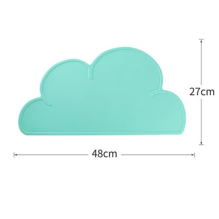 48X27Cm Silicone Pad Placemat Dining Table Mat Heat Insulation Cloud Shape