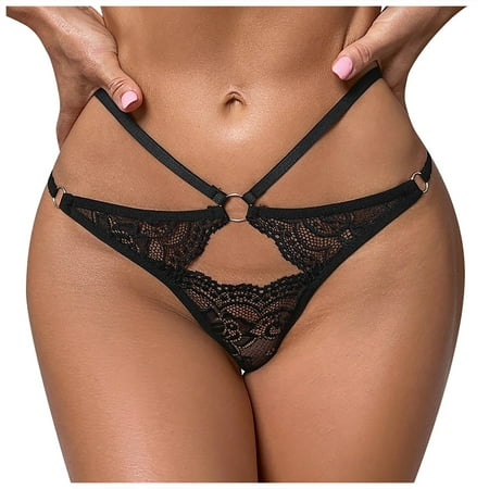 OVTICZA Stretch Tangas for Women Sexy Lace G-String Thongs Panties T-Back Underwear Black S
OVTICZA Stretch Tangas for Women Sexy Lace G-String Thongs Panties T-Back Underwear Black S