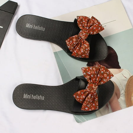 Cathalem Elegant Bow Rural Floral Slippers Women Sandals Floral Bowknot Fashion Flat Bottom Daily Summer on Slippers for Women Red 6.50
Cathalem Elegant Bow Rural Floral Slippers Women Sandals Floral Bowknot Fashion Flat Bottom Daily Summer on Slippers for Women Red 6.50