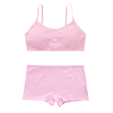 Teenage Girls Sports Underwear Set Solid Color Cotton Spaghetti Straps Training Bra Vest Boyshort Panties Puberty Summer Underpants
Teenage Girls Sports Underwear Set Solid Color Cotton Spaghetti Straps Training Bra Vest Boyshort Panties Puberty Summer Underpants