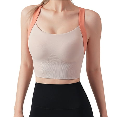 YXGla Lady Vest Cross Hollow Out Tight Shockproof Stretchy Low-cut Sleeveless Back Closure Padded Women Sports Bra for Jogging
YXGla Lady Vest Cross Hollow Out Tight Shockproof Stretchy Low-cut Sleeveless Back Closure Padded Women Sports Bra for Jogging