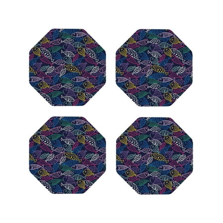 Naloa Cute Line Fish Leather Coasters for Drinks Durable Drink Coasters 4 Set for Tabletop Protection Luxurious Home Décor and Housewarming Gift ( {designName})Octagon
Naloa Cute Line Fish Leather Coasters for Drinks Durable Drink Coasters 4 Set for Tabletop Protection Luxurious Home Décor and Housewarming Gift ( {designName})Octagon