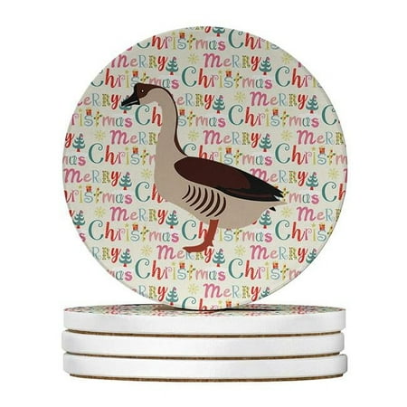 4 x 4 in. Unisex Chinese Goose Christmas Large Sandstone Coasters - Pack of 4 
4 x 4 in. Unisex Chinese Goose Christmas Large Sandstone Coasters - Pack of 4