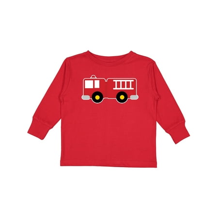 Inktastic Fire Truck Childs Fireman Gift Toddler Boy or Toddler Girl Long Sleeve T-Shirt
