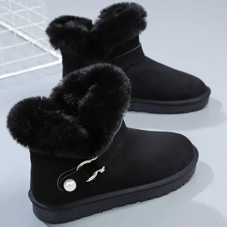 Women‘s Slip-On Ankle High Winter Thermal Snow Shoes Solid Color Faux Leather Show Boots Women‘s Footwear
Women‘s Slip-On Ankle High Winter Thermal Snow Shoes Solid Color Faux Leather Show Boots Women‘s Footwear