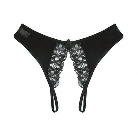 Knosfe Women s Open Crotch Panties Breathable Low Rise Underwear Stretch Lace Soft Thong Sexy G-string Free Size
Knosfe Women s Open Crotch Panties Breathable Low Rise Underwear Stretch Lace Soft Thong Sexy G-string Free Size