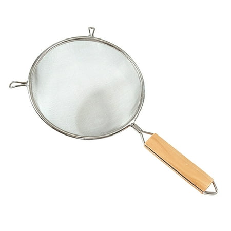 Mesh Stainless Steel Skimmer Strainer Mesh Skimmer Basket Ladle with Wooden Handle for Noodles Spaetzle Pasta Chips(Diameter 16c
Mesh Stainless Steel Skimmer Strainer Mesh Skimmer Basket Ladle with Wooden Handle for Noodles Spaetzle Pasta Chips(Diameter 16c