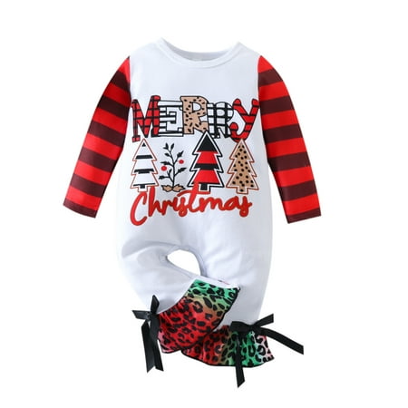 Frontwalk Baby Cute Plaid Christmas Romper Letters Print Flared Leg Bodysuit Bow Travel Xmas Jumpsuit Style-A 80cm
Frontwalk Baby Cute Plaid Christmas Romper Letters Print Flared Leg Bodysuit Bow Travel Xmas Jumpsuit Style-A 80cm