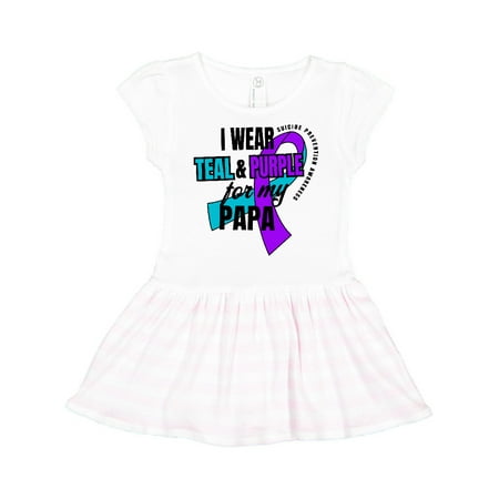 Inktastic Suicide Prevention I Wear Teal and Purple for My Papa Gift Toddler Girl Dress
Inktastic Suicide Prevention I Wear Teal and Purple for My Papa Gift Toddler Girl Dress