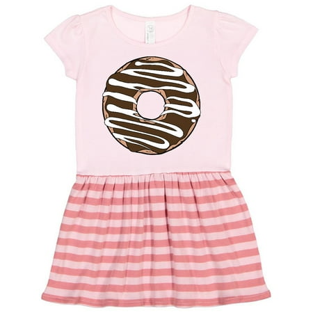 Inktastic Brown Donut Donut Frosting Donut Icing Glaze Gift Toddler Girl Dress