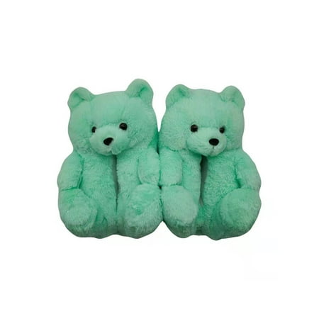 Crocowalk Plush Teddy Bear Slippers for Women Bedroom Animal Plush Indoor Slippers Big Kids Girls Green (W) US 4-9/(M) US 7-8
Crocowalk Plush Teddy Bear Slippers for Women Bedroom Animal Plush Indoor Slippers Big Kids Girls Green (W) US 4-9/(M) US 7-8
