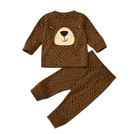 Honeeladyy Winter Toddler Kids Baby Girls Boys Bear Printed Striped Tops T-Shirt Pants Set Outfits Brown Sales
Honeeladyy Winter Toddler Kids Baby Girls Boys Bear Printed Striped Tops T-Shirt Pants Set Outfits Brown Sales