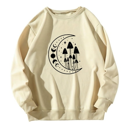 HSMQHJWE Hooded Sweatshirt Women Hoodies Ladies Womens Casual Long Sleeved Sweater Solid Color Top All With Fashion Mushroom Printed Pullover Christmas Scrub Tops Women
HSMQHJWE Hooded Sweatshirt Women Hoodies Ladies Womens Casual Long Sleeved Sweater Solid Color Top All With Fashion Mushroom Printed Pullover Christmas Scrub Tops Women