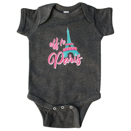 Inktastic Off to Paris- vacation Gift Baby Boy or Baby Girl Bodysuit