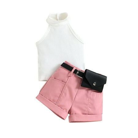 Rovga Girls Outfit Sets Summer Toddler Girls Sleeveless Ribbed Vest Tops And Shorts Belt Waist Bag Outfits Toddler Girls Clothing
Rovga Girls Outfit Sets Summer Toddler Girls Sleeveless Ribbed Vest Tops And Shorts Belt Waist Bag Outfits Toddler Girls Clothing