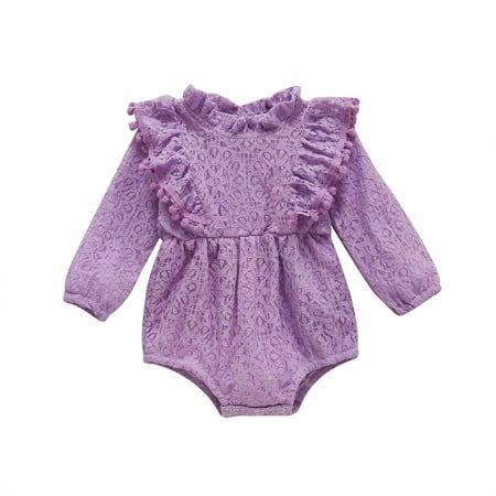 TheFound Princess Baby Girls Bodysuits Lace Flowers Ruffles Collar Long Sleeve Jumpsuit Summer Clothes
TheFound Princess Baby Girls Bodysuits Lace Flowers Ruffles Collar Long Sleeve Jumpsuit Summer Clothes