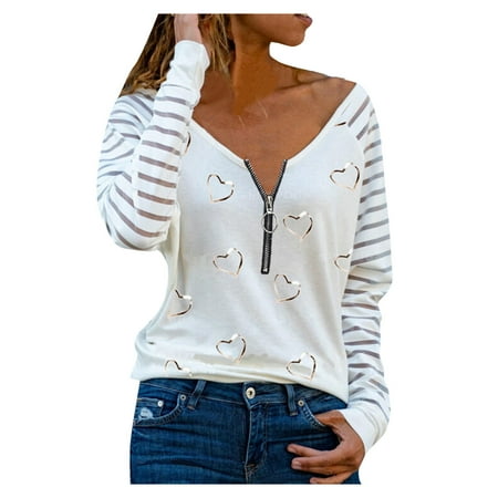 Fsqjgq Loose Fit Short Sleeve Women Size Long-Sleeve Tops Women s Blouse Heart Fashion Print V-Neck Plus Women s Blouse 2X Maternity Shirts Polyester White Xxl
Fsqjgq Loose Fit Short Sleeve Women Size Long-Sleeve Tops Women s Blouse Heart Fashion Print V-Neck Plus Women s Blouse 2X Maternity Shirts Polyester White Xxl