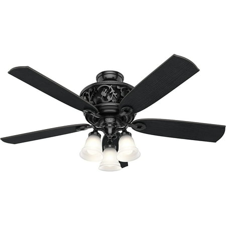 JSTCL5954554 inch Promenade Gloss Black Ceiling Fan with LED Light Kit and Handheld Remote
JSTCL5954554 inch Promenade Gloss Black Ceiling Fan with LED Light Kit and Handheld Remote