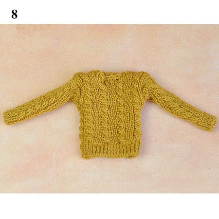 Handmade 30cm Doll Boyfriend Clothes For Doll Kid Toys Jeans Pants Male Doll Clothes Doll Top Coat Casual Knitted Sweater 8