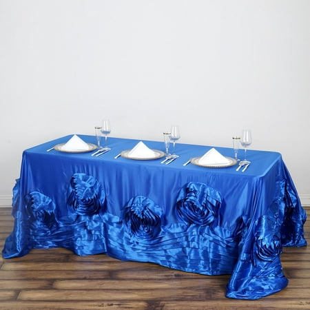 BalsaCircle 90 x 156 Royal Blue Rectangular Large Raised Roses Lamour Satin Tablecloth Linen
BalsaCircle 90 x 156 Royal Blue Rectangular Large Raised Roses Lamour Satin Tablecloth Linen