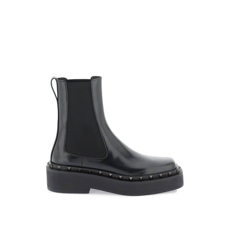 Valentino Garavani Rockstud M-Way Leather Beatle Boots Women