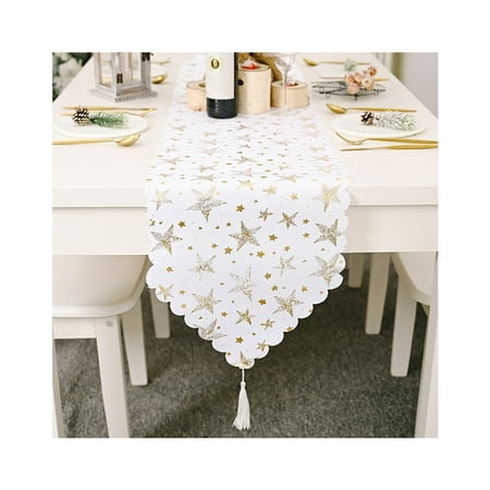 Xmas Tablecloth Festival Printed Table Runner Rural Party Decorations Household Wedding Party Background New Adornment Gold Star
Xmas Tablecloth Festival Printed Table Runner Rural Party Decorations Household Wedding Party Background New Adornment Gold Star