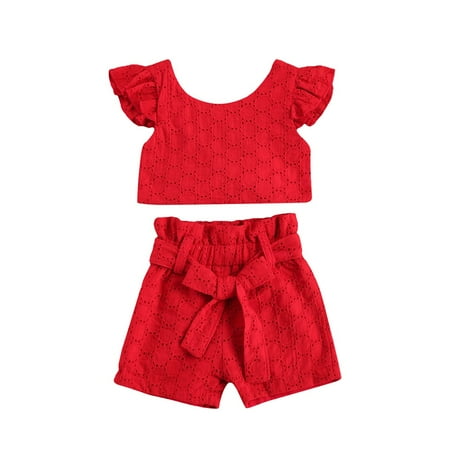 2PCS Toddler Baby Girl Clothing Set Flying Sleeve Backless T-shirt and Shorts Two-piece Suit
2PCS Toddler Baby Girl Clothing Set Flying Sleeve Backless T-shirt and Shorts Two-piece Suit