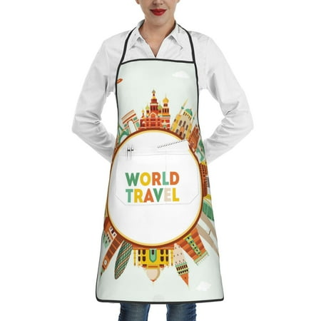 Lukts World Travel3 Pattern Kitchen Apron Waterdrop Resistant Apron with adjustable Aprons for Women and Men with Pockets Cooking Apron
Lukts World Travel3 Pattern Kitchen Apron Waterdrop Resistant Apron with adjustable Aprons for Women and Men with Pockets Cooking Apron