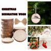 30PCS Wood Slices Circles 6-7 cm Sliced Wood Discs 10m Hemp Rope Natural Wood