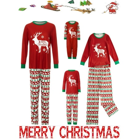 Licupiee Christmas Family Matching Pajamas Sets Deer Print T-shirt Striped Trousers Romper Sleepwear Parent Child Pajamas Set
Licupiee Christmas Family Matching Pajamas Sets Deer Print T-shirt Striped Trousers Romper Sleepwear Parent Child Pajamas Set