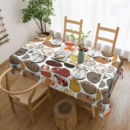 Tablecloth Guinea Pigs Table Cloth For Rectangle Tables Waterproof Resistant Picnic Table Covers For Kitchen Dining/Party(54x72in)
Tablecloth Guinea Pigs Table Cloth For Rectangle Tables Waterproof Resistant Picnic Table Covers For Kitchen Dining/Party(54x72in)