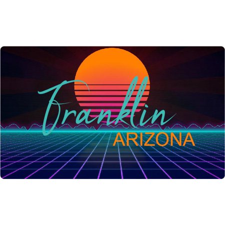 Franklin Arizona 4 X 2.25-Inch Fridge Magnet Retro Neon Design