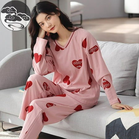 QWZNDZGR Spring Autumn Elegant Women s Sleep Pajama Long Sleeved Woman Pajama Sets Cartoon Pyjamas Cotton Sleepwear M-2XL Lounge Fashion
QWZNDZGR Spring Autumn Elegant Women s Sleep Pajama Long Sleeved Woman Pajama Sets Cartoon Pyjamas Cotton Sleepwear M-2XL Lounge Fashion